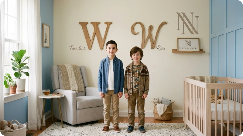 Rare W Names vs. Familiar W Names